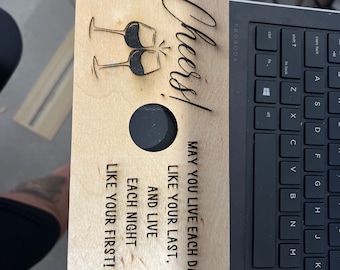 Handcrafted Wooden Wine Caddy: Rustic Elegance for Your Favorite Bottles