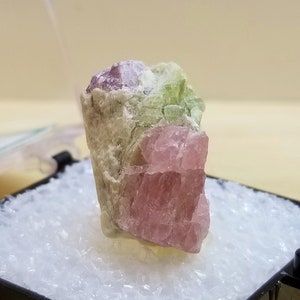 Multi-Colored Tourmaline Specimen: Elbaite, Verdelite, Rubellite - Himalaya Mine