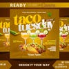 Editable Menu Template, Caribbean Restaurant E-menu, Printable Menu ...