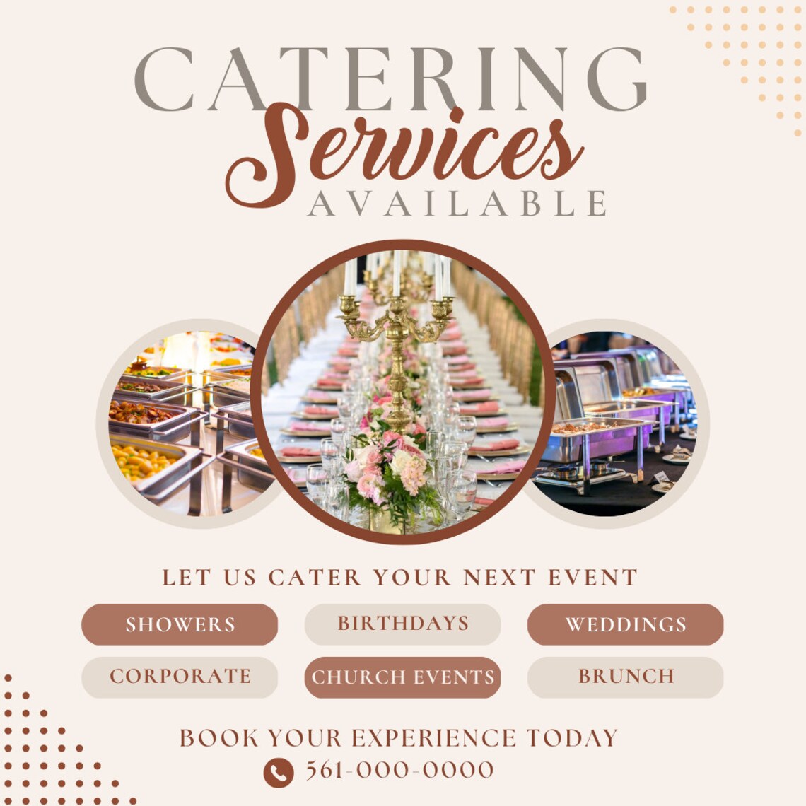 Editable Flyer Template, Catering Services, Catering Supplies ...