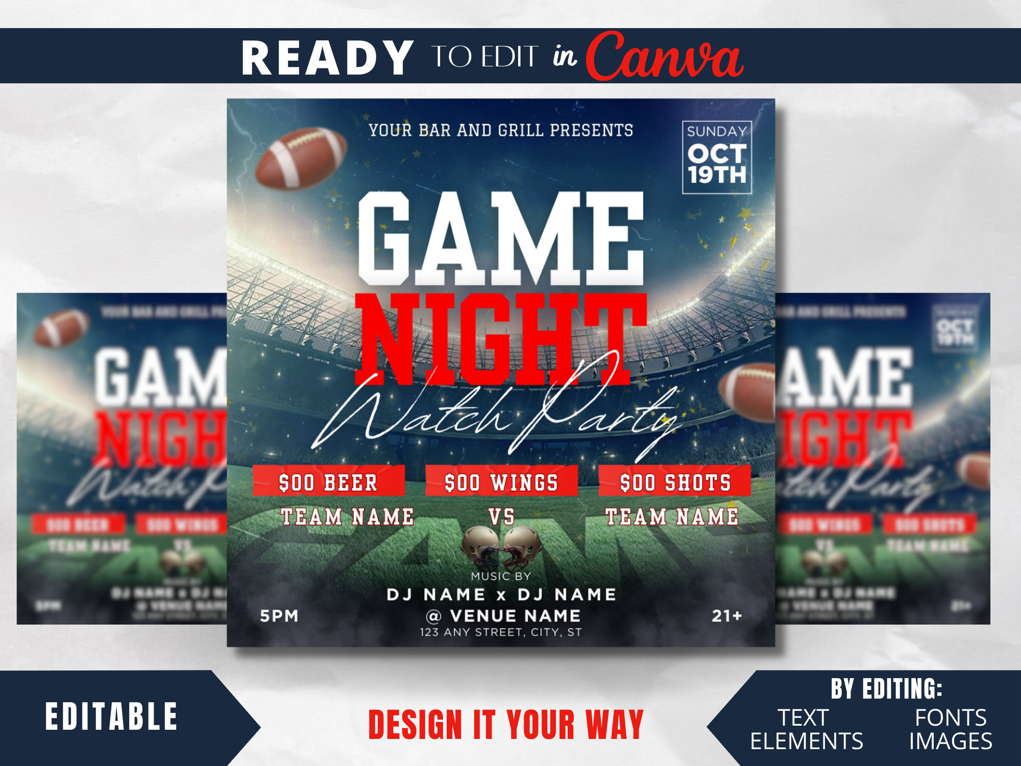 Thursday Night Football Theme Song Thursday Night Football Flyer