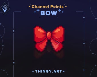Red Bow Twitch Channel Points || Twitch Channel Point Icon || Twitch Graphics