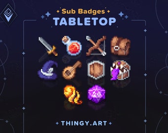 Streambadges op tafel voor Twitch/YouTube/Discord || Bitbadges || Subbadges || Loyaliteitsbadges || Discord-rollen