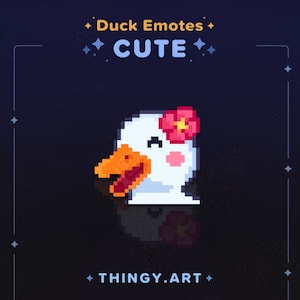 Duck Cute Emote for Twitch / YouTube / Discord || Custom Twitch Emotes || Streaming Emotes || Discord Stickers