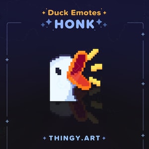 Duck Honk Emote for Twitch / YouTube / Discord || Custom Twitch Emotes || Streaming Emotes || Discord Stickers