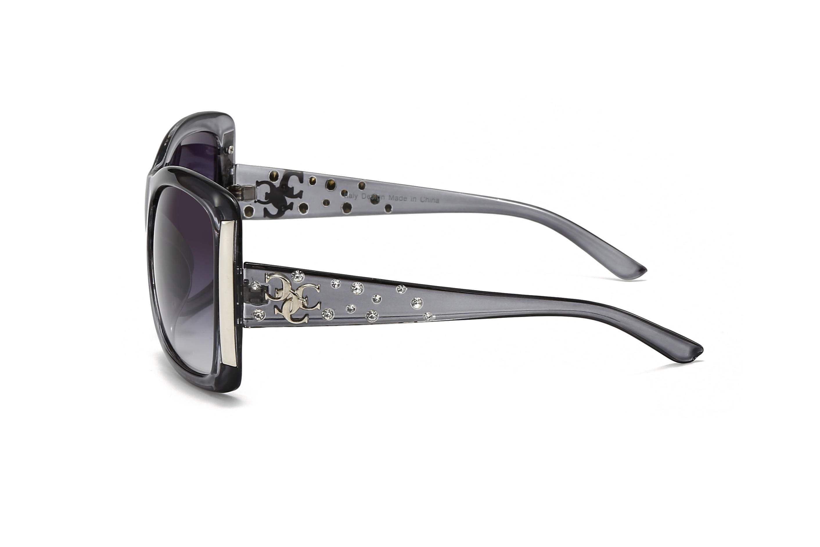 Oversized Unisex Jelly Sunglasses EunoiaLens 2PCS Unisex Vintage Square Full Rim Plastic  main image 3