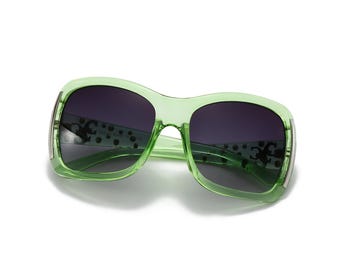 Oversized Jelly color sunglasses Rhinestone Oversized Sunglasses: Colorful Jelly Frame, UV400  main image 3