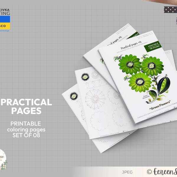Petrykivka Painting Guide | Floral Composition Practice (Digital Download)