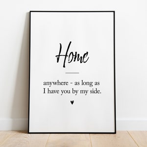 Home Definition Print Wall Art