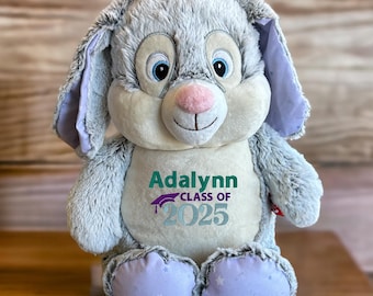 Conejo de peluche personalizado, regalo de graduación personalizado, peluche de graduación, peluche personalizado, regalo de graduación