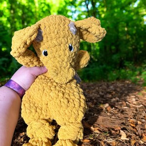 Manta de seguridad para bebé con forma de dragón de crochet, regalo personalizado para baby shower, arrullos para bebé, arrullo anudado con forma de dragón de amigurumi