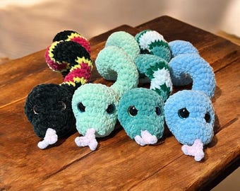 Custom Crochet Snakes, Snake plush, Snake Plushie, Crochet Snakes Plushie, Year of the Snake, Crochet toy Amigurumi, Custom Crochet Snake