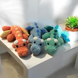 Crochet dragon Plushie, Amigurumi Stuffed Animal, Small Crochet Plush, Homemade Plushie, dragon Birthday Gift, Customizable Gift