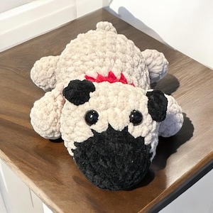 Homemade Pug Crochet Animals, crochet Dog Cute amigurumi, crochet plushie, Pug Dog Gift for dog lovers, Pet owners. Custom Colors Crochet