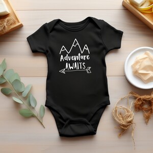Adventure Awaits Bodysuit, Custom Baby Bodysuit, Baby Shower Gift, Baby Gift, Cute Bodysuit, Baby Boy Bodysuit, Baby Girl Clothes