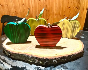 Decoração de frutas de maçã