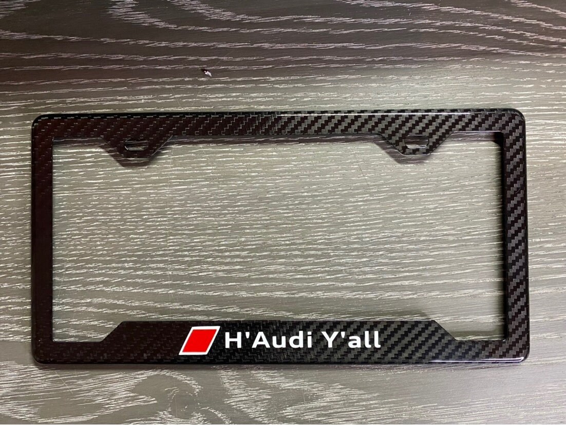 Carbon Fiber License Plate Frame Real For Cars - 3K Twill, Universal Fit Design Front License Plate - Foto 2