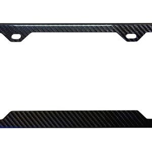 Moldura de placa de carro 100% fibra de carbono real com decalque personalizado