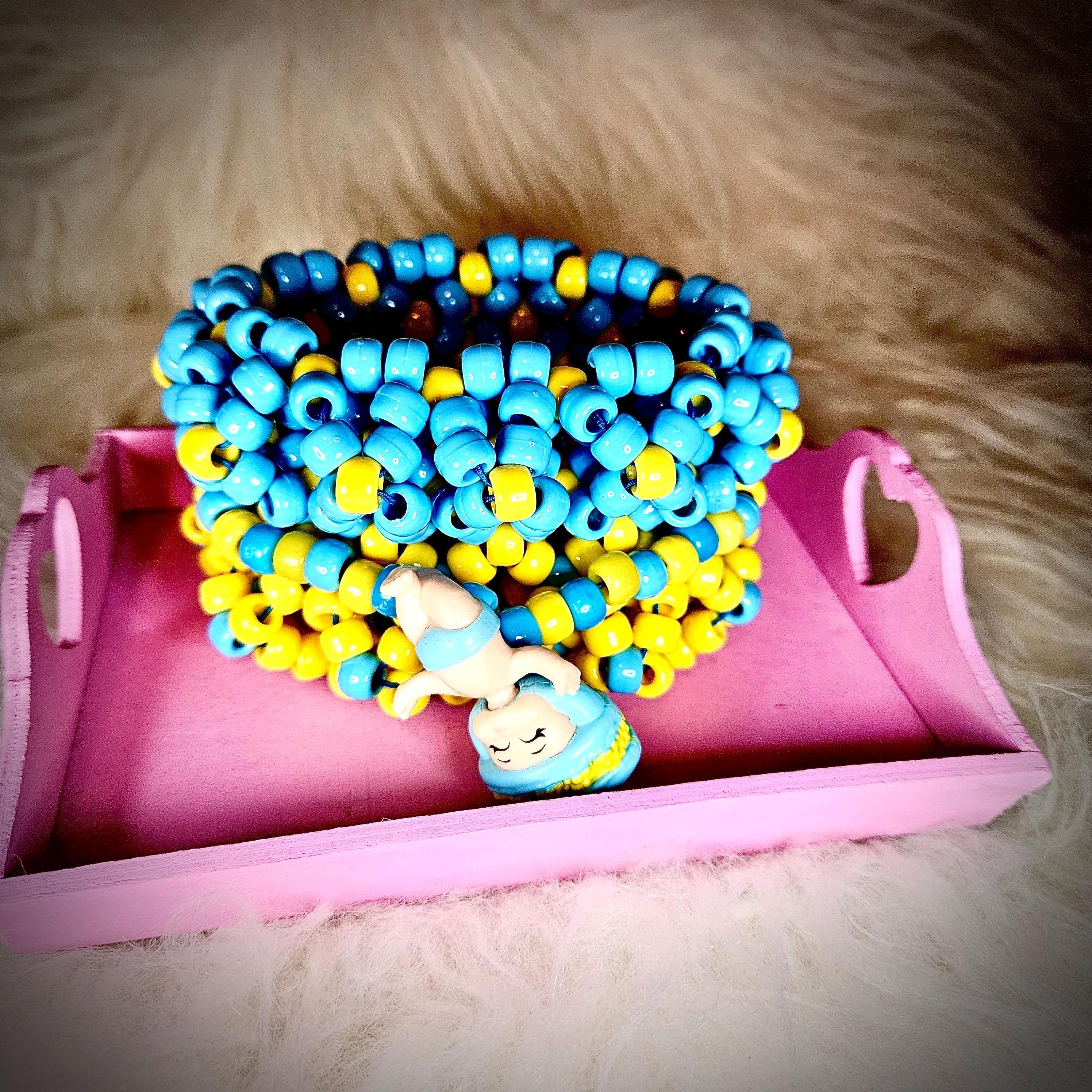 Weird Kid Core Collection | Handmade Rotating Kandi Cuff Bracelet