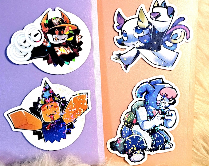Regretevator Pest, Poob, Prototype, and Pilby | Party Animals | Glossy ...