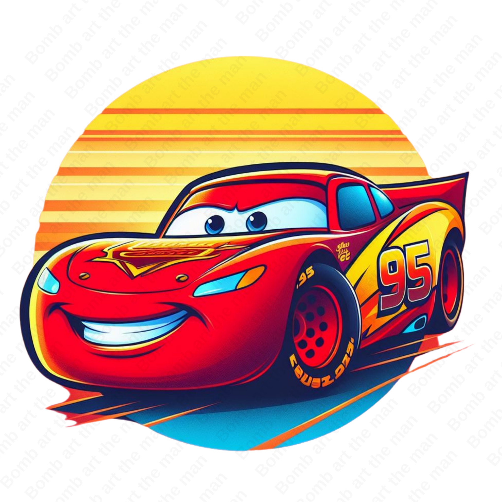 Lightning Mc Queen Clipart Mc Queen Png Cars Clipart Instant