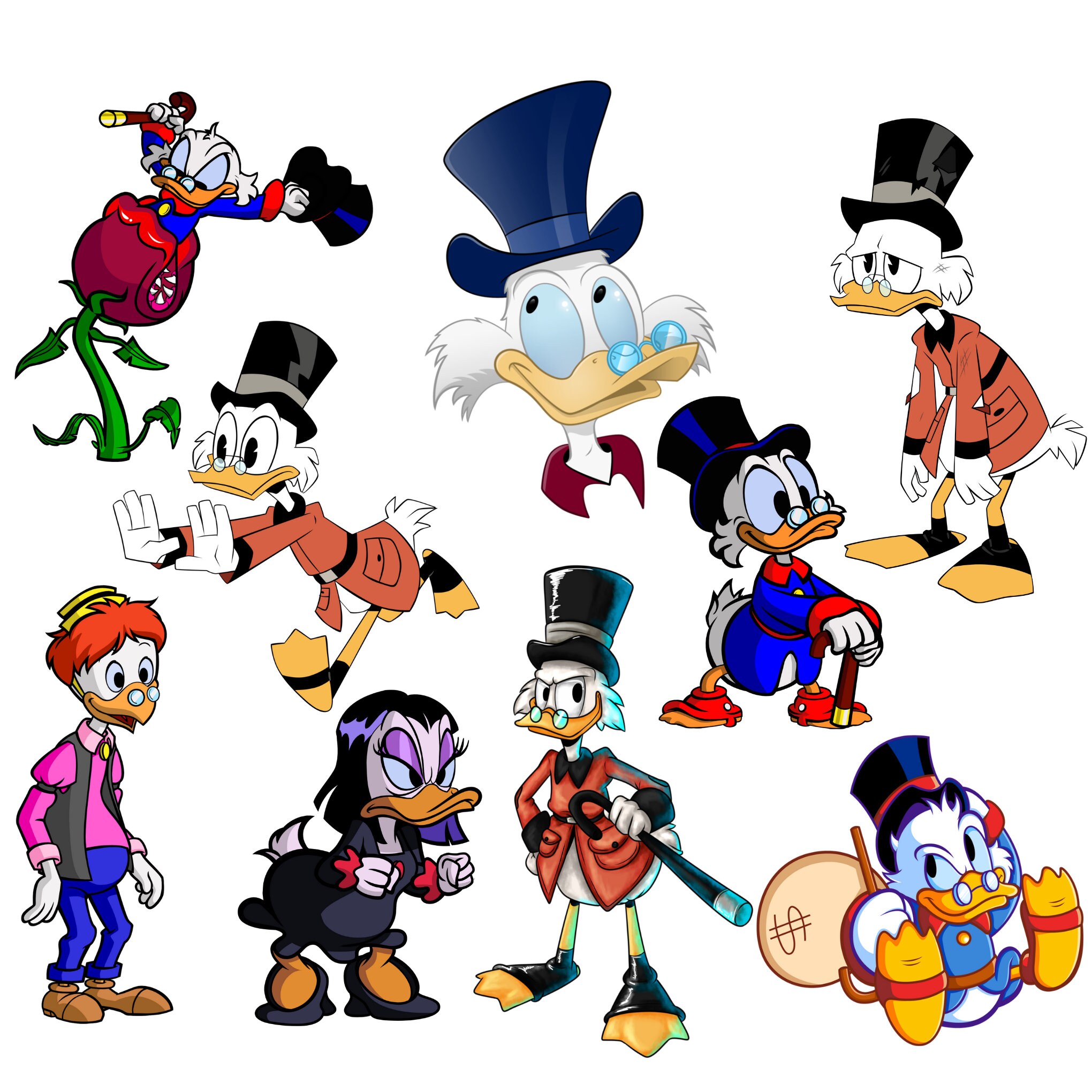 Ducktales Scrooges Loot Characters Ducktales Scrooges Loot Characters