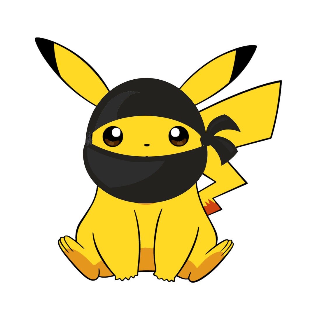 Ninja Pikachu Svg Pikachu Png Pikachu Clipart Pokemon - Etsy