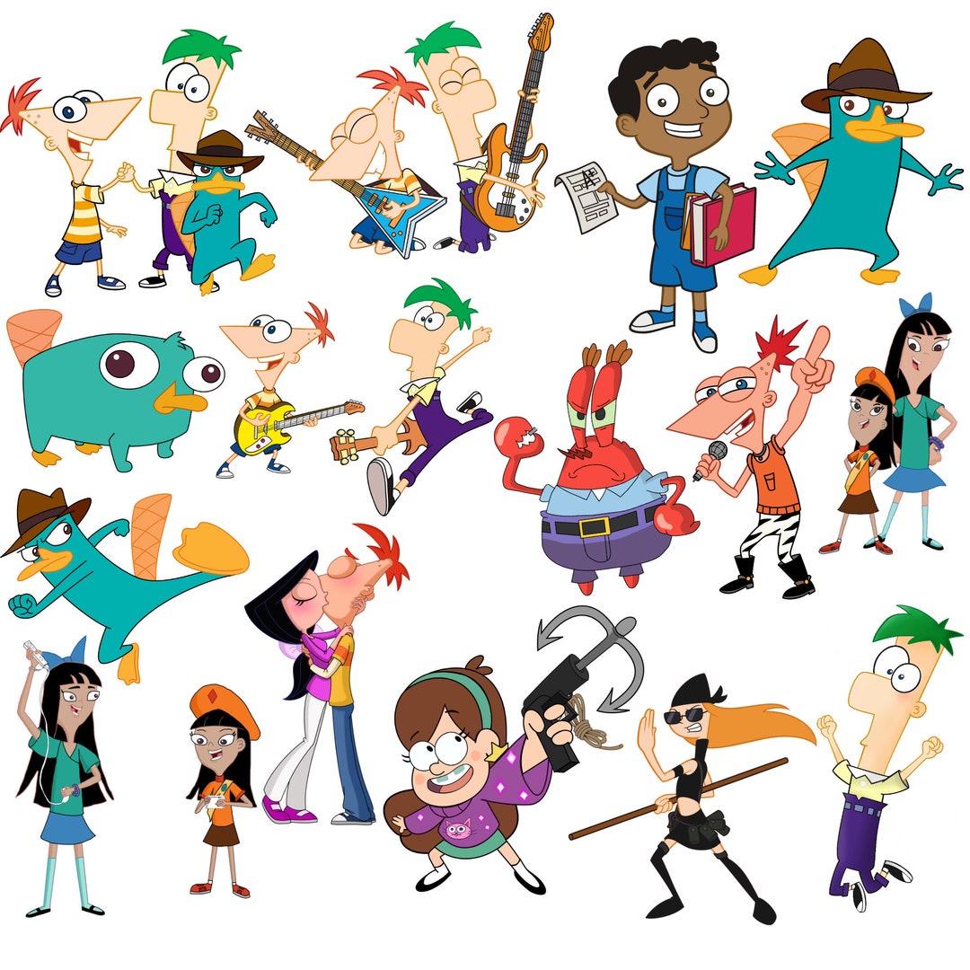 Phineas and Ferb Png Phineas and Ferb Clipart Cartoon - Etsy