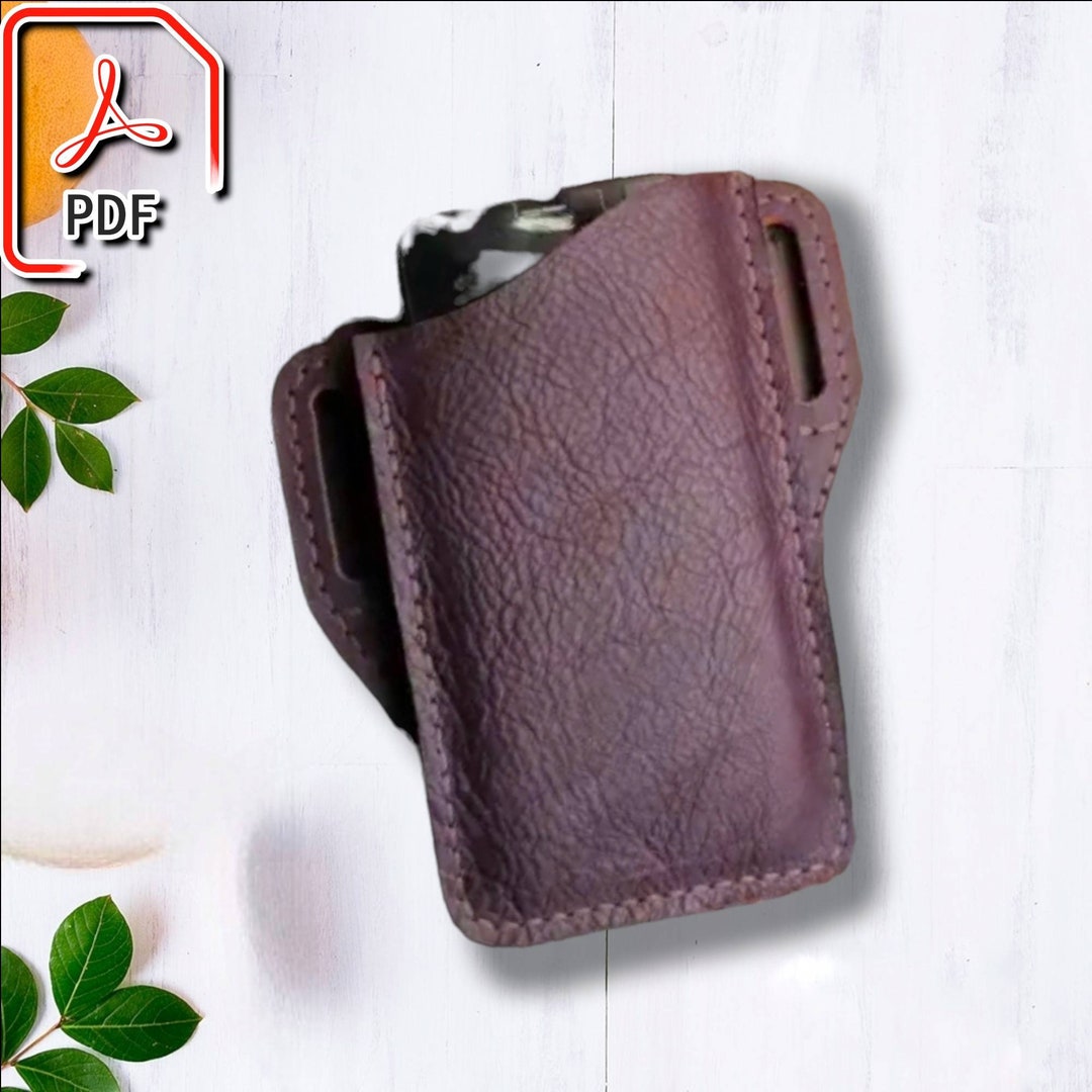Leather Phone Holster Pattern Leather Phone Holster Template Etsy