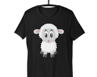 Sheep Shirt, Cute Sheep Lover T-shirt, Sheep Icon Shirt, Sheep Lover Simple T-shirt, Sheep Top, Sheep Gift Unisex T-Shirt, funny shirt