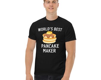 El mejor fabricante de panqueques del mundo, fabricante de panqueques, regalo de panqueques, linda camisa de panqueques, camisa de mamá cocinera, camisa de panqueque, camisa divertida