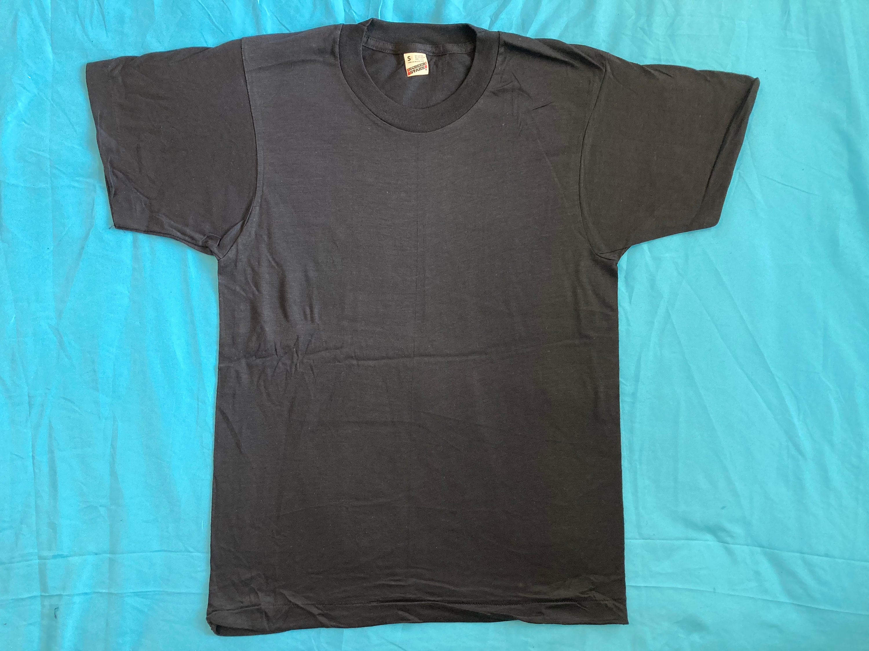 Vintage 80s SCREEN STARS Blank Deadstock T SHIRT Nos Black - Etsy Vintage 80s SCREEN STARS Blank Deadstock T SHIRT Nos Black - Etsy