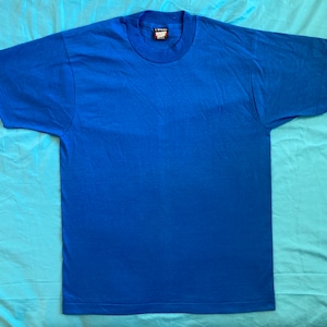 Vintage jaren 80 SCREEN STARS Beste lege deadstock T SHIRT nos Royal Blue