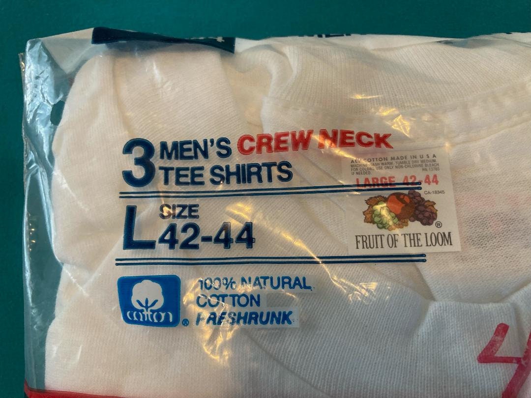 Vintage FRUIT of the LOOM Blank Deadstock T SHIRT 3 Pack - Etsy