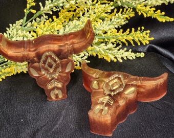 Longhorn Figurine Set: Texas Football Decor
