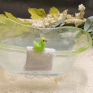Bathtub with a rubber ducky