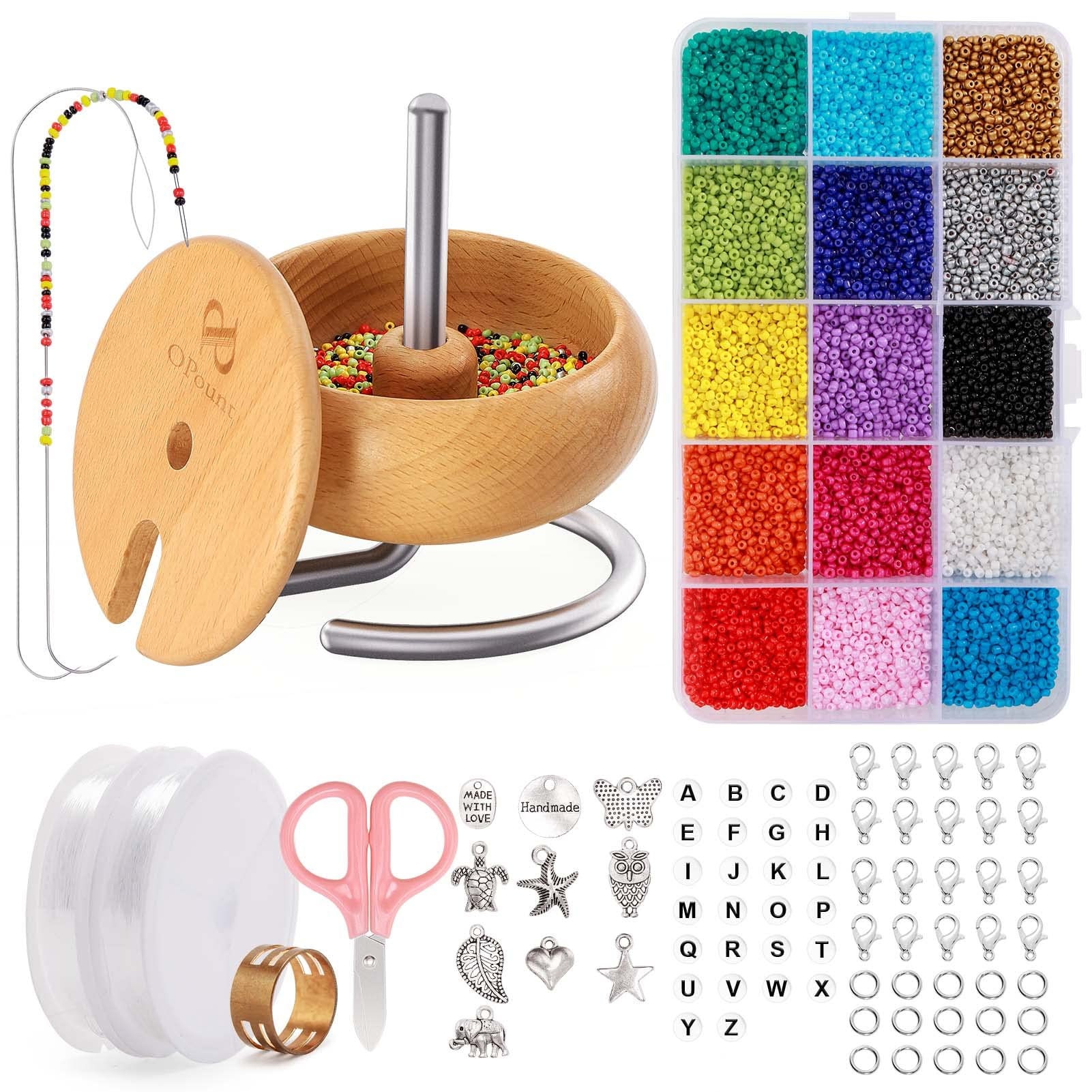 Electric Bead Spinner and 2 Special Needles Bead Stringing