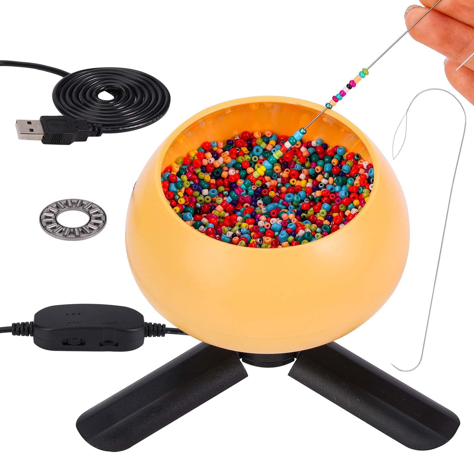 Clay Bead Spinner Kit with 3600 PCS Clay Beads, Electric Bead