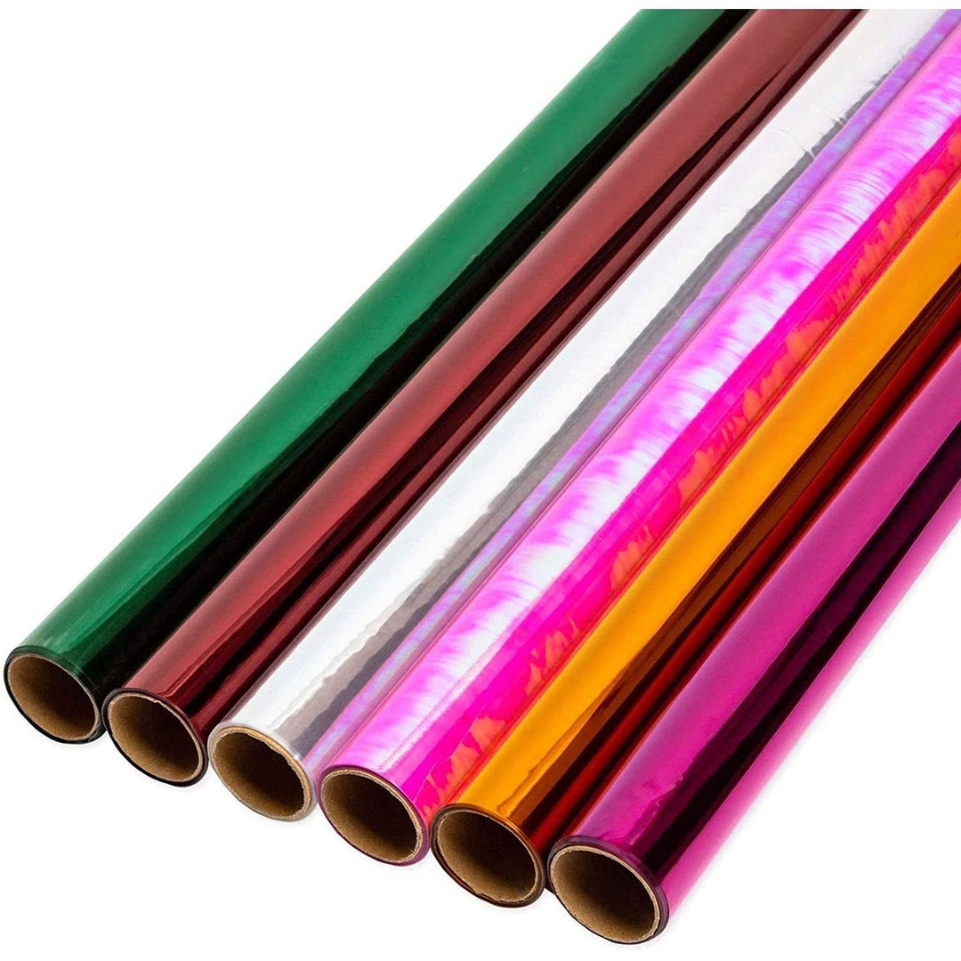 Clear Cellophane Gift Wrapping in 6 Colors 17 in X 10 Ft, 6 Pack Etsy