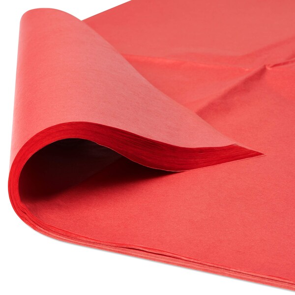 Bulk Cherry Red Tissue Paper for Christmas, Holidays, and Special Occasions (125-Sheets)