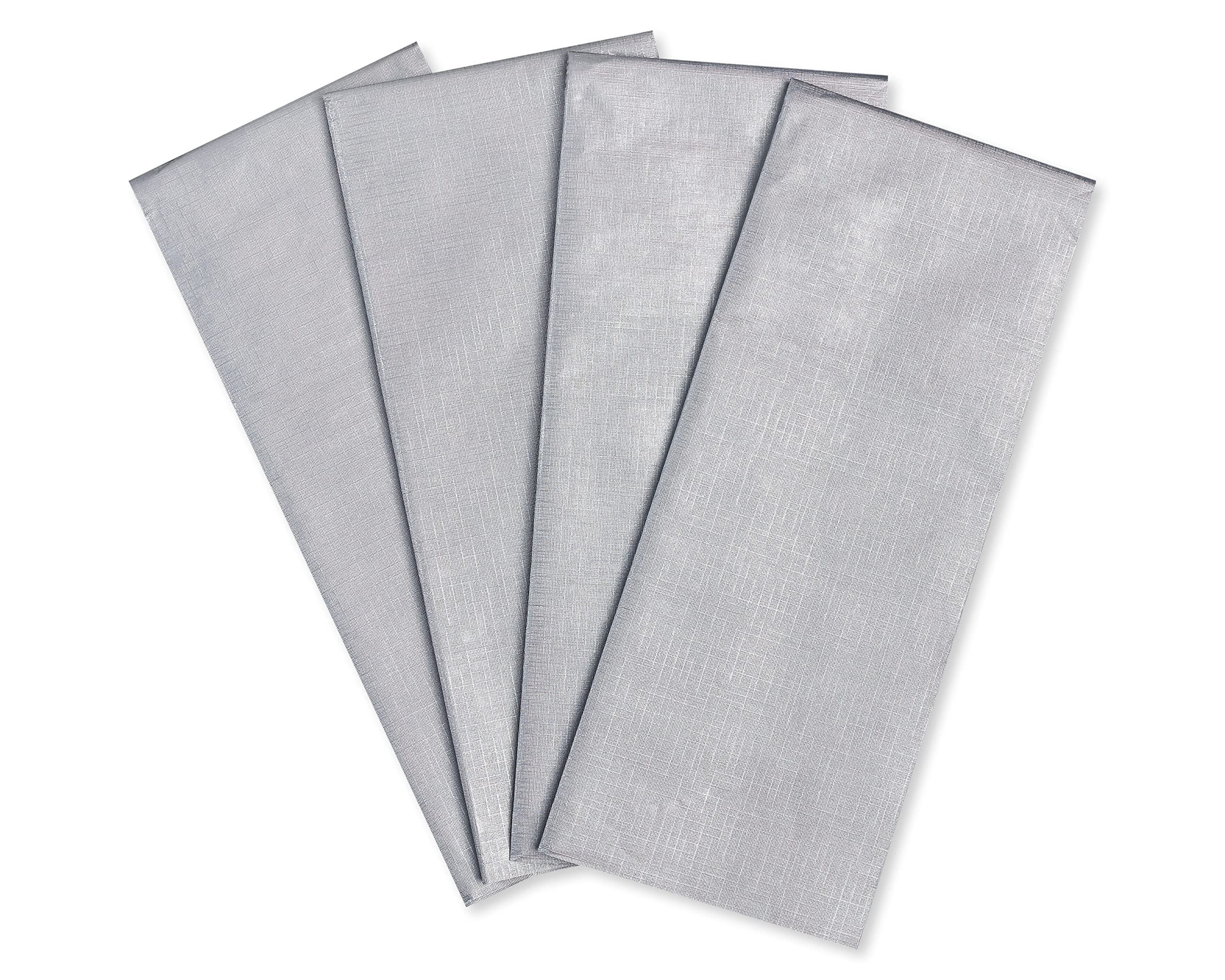 Metallic Silver Tissue Paper for Gifts, Decorations, Crafts, DIY and More  4-sheets 