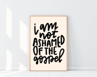 modern Christian print, romans bible verse scripture art, faith quote art, Christian wall decor, minimalist printable