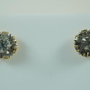 Kolczyki z masy perłowej w stylu vintage 9-karatowego złota