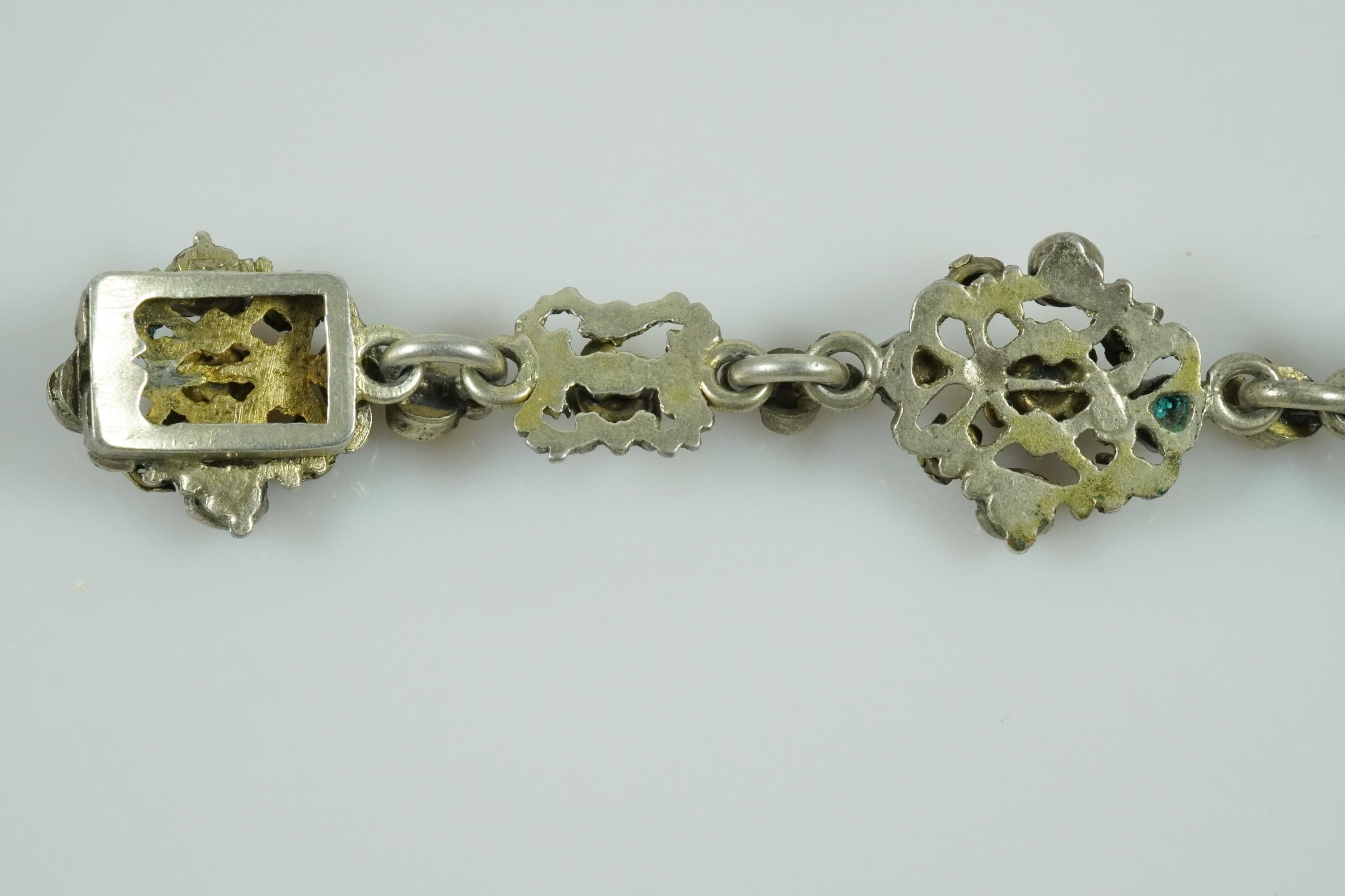 アンティーク オーストリア ハンガリー 宝石 シルバー ヴェルメイユ 