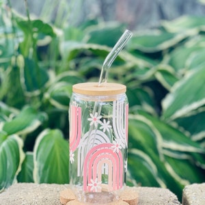 Libby Cup Glass/16 oz Cup/UV DTF Wrap Cup/ Glass Cup/ Vasos de Vidrio/ Vasos Personalizados