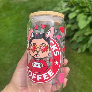Glass Cup/ 16 oz Cup/UV DTF Wrap Cup/  Iced Coffee/ Vasos de Vidrio/ Vasos Personalizados