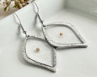 Mustard Seed Jewelry Handmade Hope Jewelry Silver Mustard Seed Faith Gifts Scripture Jewelry Gift Mustard Earring Dangle Biblical Jewelry