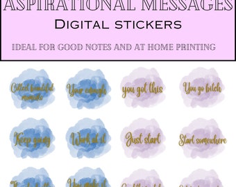 Digital affirmation stickers