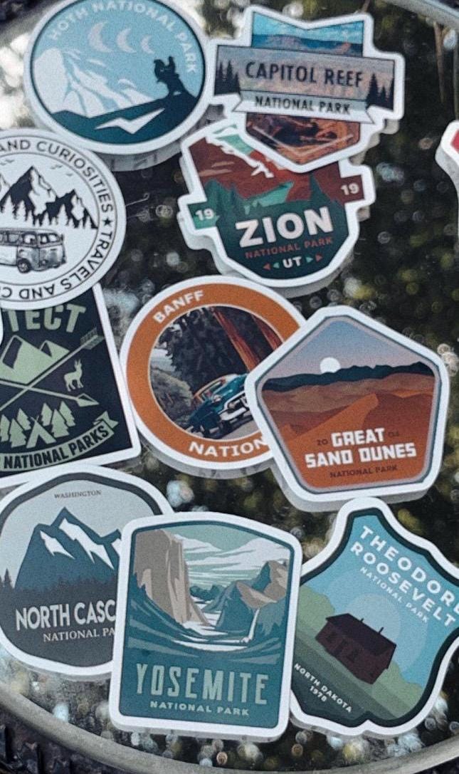 Random USA National Park Stickers - Set of 3 - Etsy