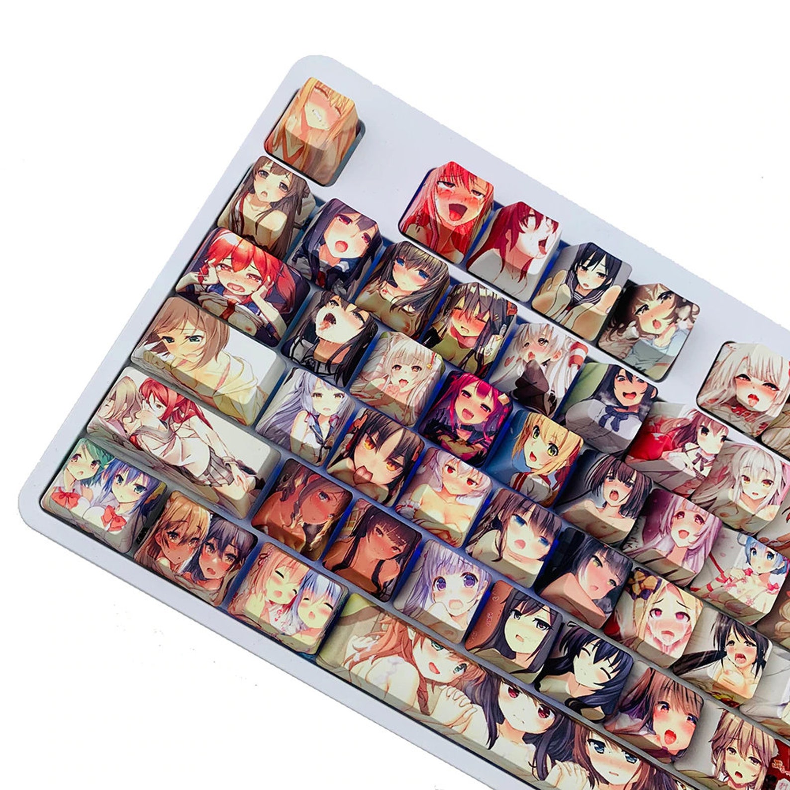 108 Key Glorious Ahegao OEM PBT Keycap Set for Mechanical Etsy Hong Kong